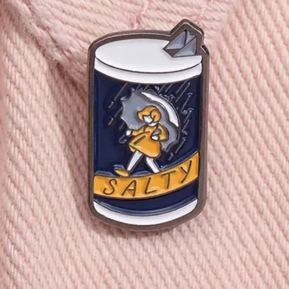 2/$20 - ENAMEL PIN - Salty